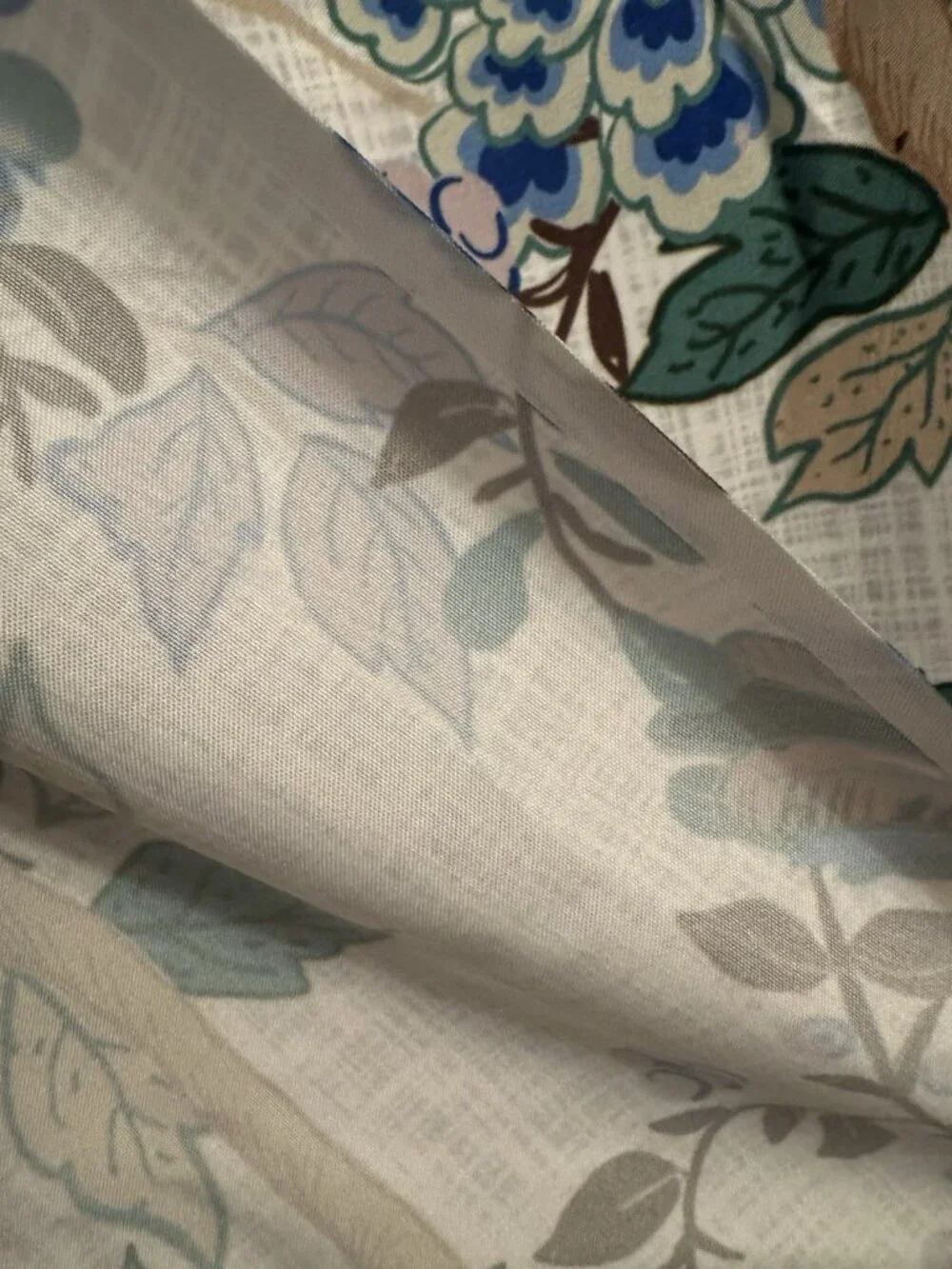 Nordstrom Floral Ivory Blue Peacock Rifle Paper Co Shower Curtain 70
